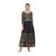 Generic Women's Casual Rayon 3-4th Sleeves Anarkali Kurti (Blue)