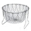 Generic Foldable Chef Basket – Multi-Function Strainer And Steamer (Color: Assorted )
