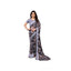 Generic Women's Chiffon Printed Saree With Unstitched Blouse 5.5Mtr (Grey)