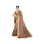 Generic Women's Cotton Silk Printed Saree With Unstitched Blouse 5.5Mtr (Peach)