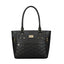 Generic Women's PU Leather Solid Shoulder Zipper Handbag (Black)