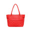 Generic Women's PU Leather Solid Shoulder Zipper Handbag (Red)