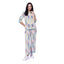 Generic Women's Polyester Floral 3-4th Sleeve Co-Ord Set (Multicolor)