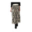 Generic Women's Georgette Chain Print Elasticated Skirt (Cream-Black)