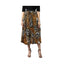 Generic Women's Satin Pleated Elasticated Skirt (Multicolor)
