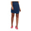 Generic Women's Denim Lycra Solid Button Skirt (Blue)