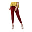 Generic Women's Polyester Solid Elasticated Trousers (Maroon)