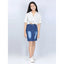 Generic Girl's Denim Solid Buttoned Skirt (Blue)