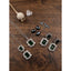 Generic Women's Brass Silver Plated Pendant Set (Green)