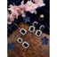 Generic Women's Brass Silver Plated Pendant Set (Blue)