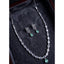 Generic Women's Brass Silver Plated Necklace set (Turquoise)