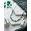 Generic Women's Brass Silver Plated Necklace set (Green)