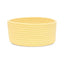 Generic Cotton 8x3 Inch Round 1 Pcs Bedside Organizer With Out Lid (Yellow)