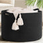 Generic Cotton Basket 14x12 Inch Storage Basket For Clothes With Out Lid (Black)