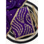 Generic Women's Satin Embellished Saree With Unstitched Blouse 5.5Mtr (Purple)