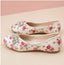 Kids Baby Girls Jutti – Handmade Floral Print Ethnic Slip-On Shoes with Comfortable TPR Sole