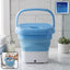 White Mini Portable Washing Machine, compact and ready for use.