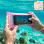 Transparent waterproof mobile pouch lock
