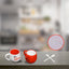Matching King and Queen printed couple coffee mugs for daily use.