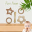 Neem Wood Baby Teether Combo Set of 5 | Natural Wooden Teething Toys | Safe BPA-Free Wooden Teethers for Newborns & Infants