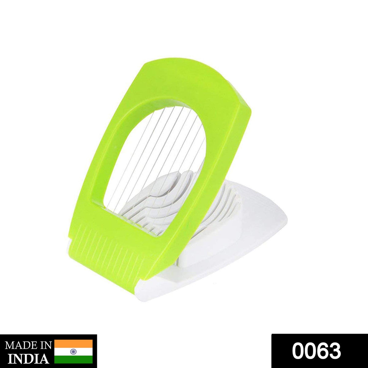 Quickslice Egg Cutter in white, designed for perfect, even slices of hard-boiled eggs. Main image