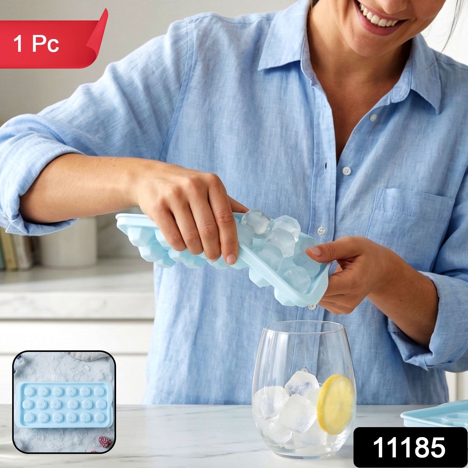 Plastic Ice Cube Tray – Multiple Ice Cubes for Quick Freezing Secondary image