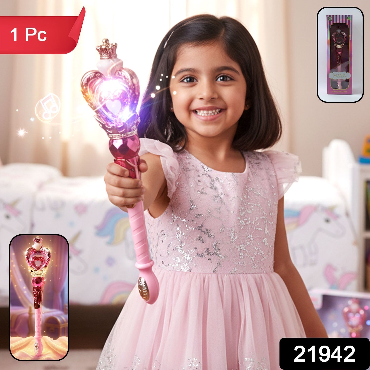 Princess Magic Light Wand Toy – Enchanting Kids' Role Play Accessory Secondary image