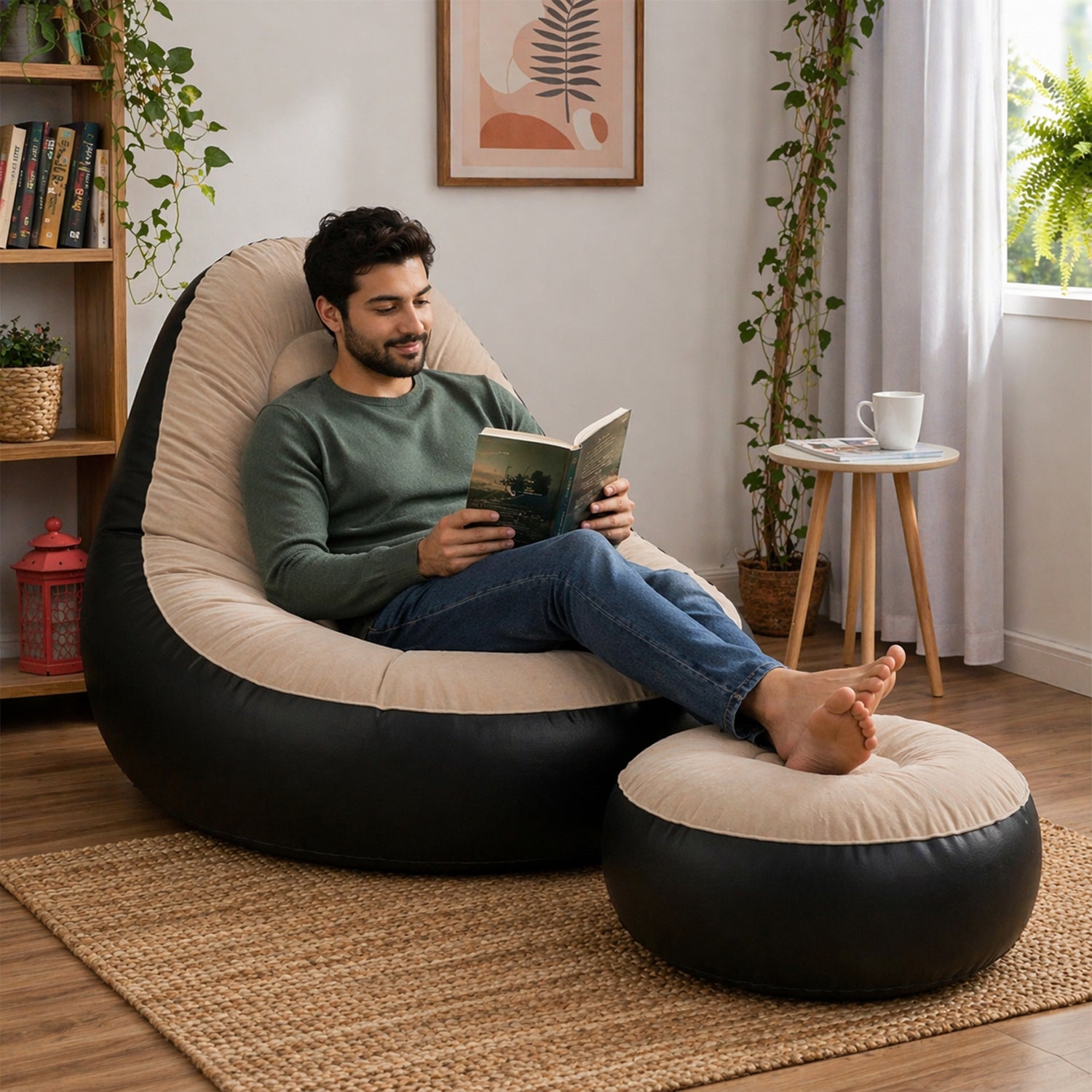 Inflatable Air Sofa Chair Set – Portable & Easy to Inflate for Indoor & Outdoor Relaxation Secondary image