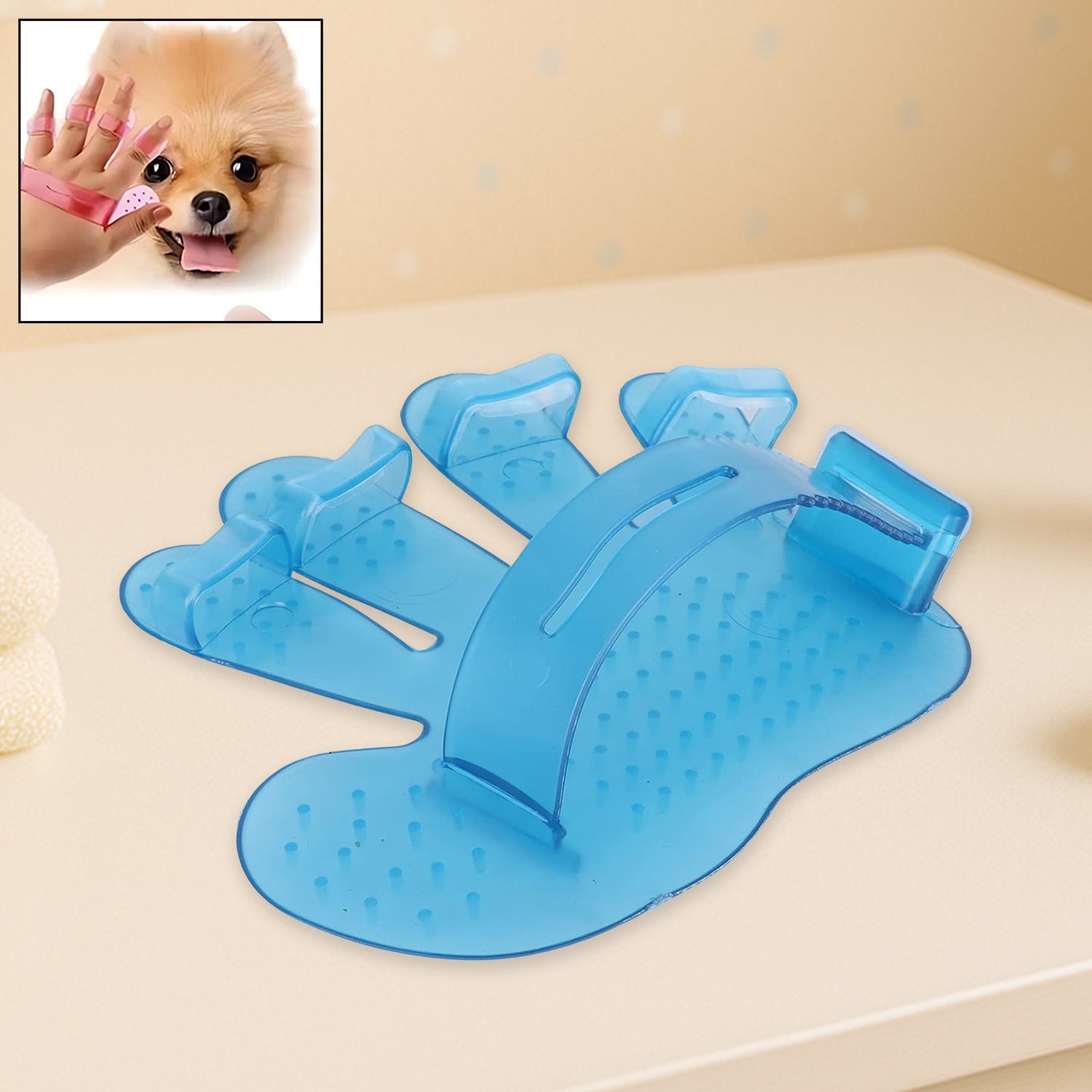 Pet Grooming Gloves – Gentle & Effective Fur Removal and Massage Secondary image