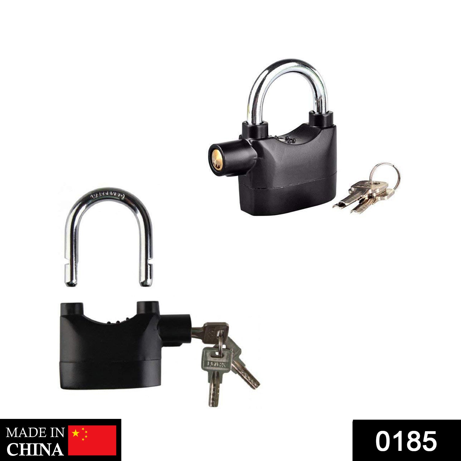 Anti Theft Pad Lock – Heavy Duty with 110dB Smart Alarm Secondary image