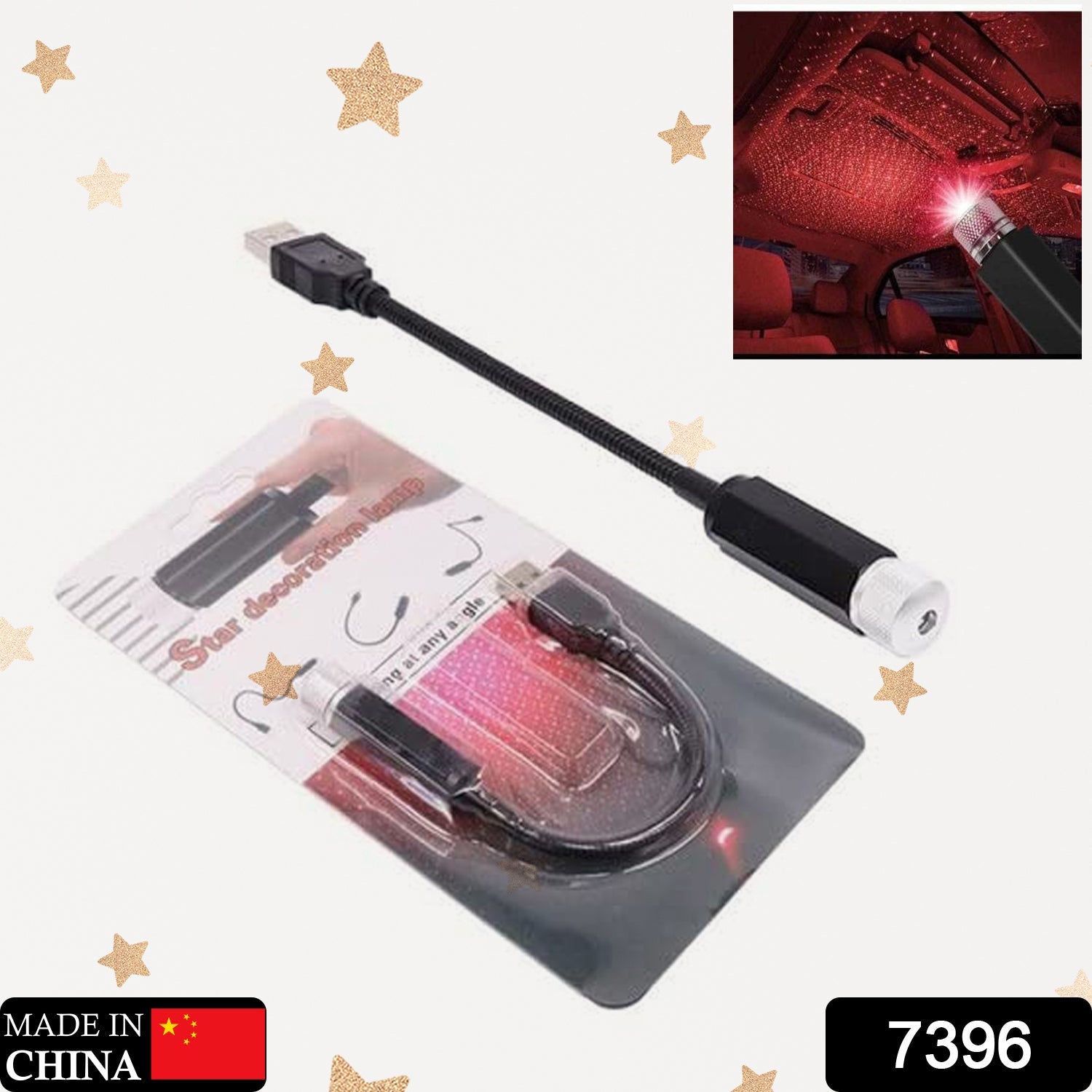 Car Star Projector – USB Roof Galaxy Light | Indo Glow Secondary image