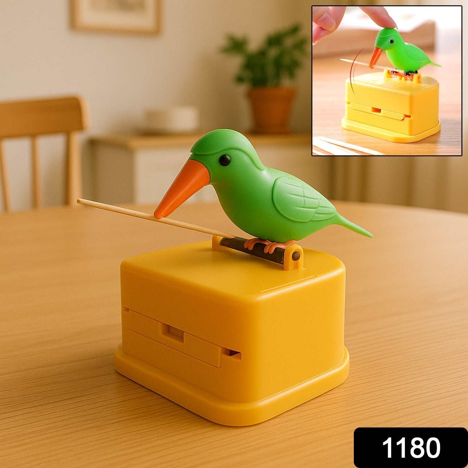 Bird Toothpick Dispenser – Portable Automatic Storage Box Secondary image