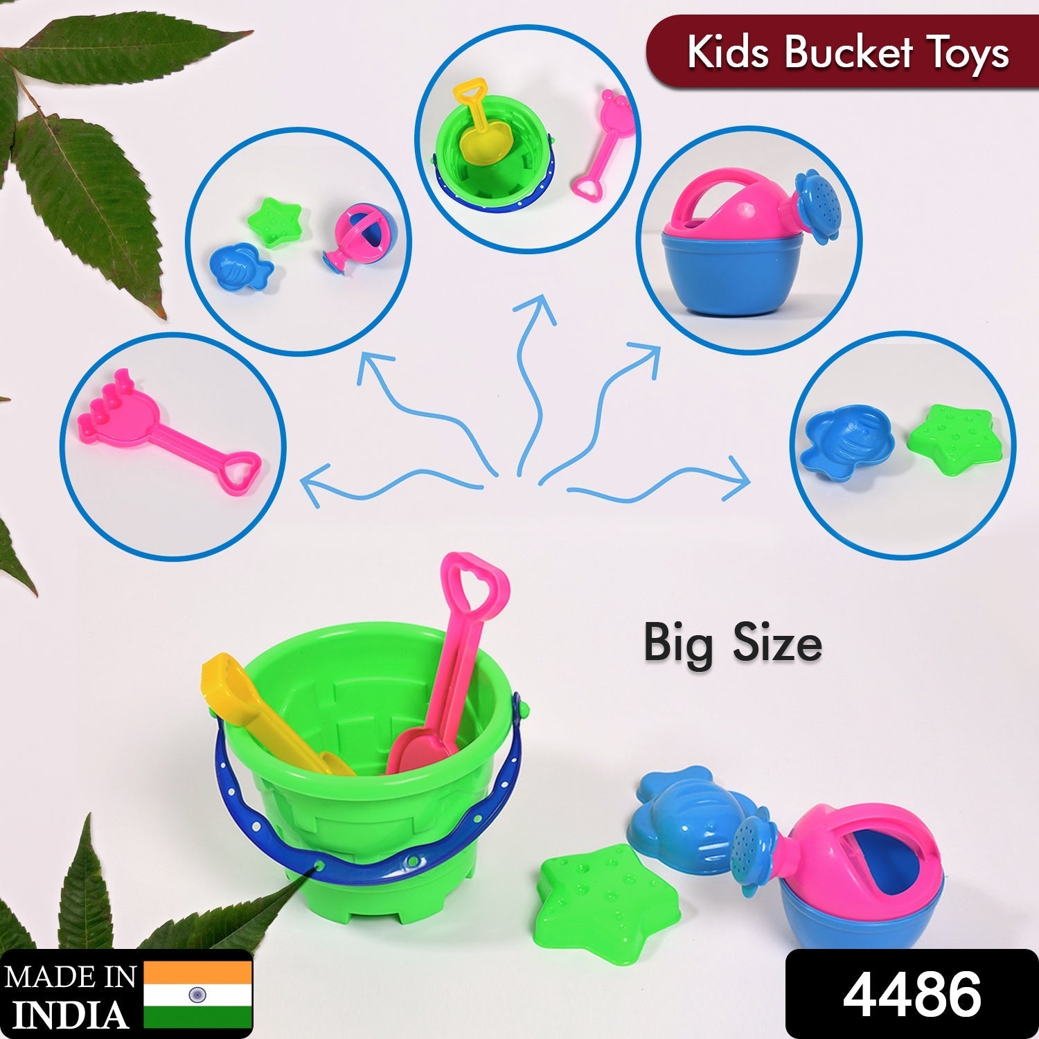 Beach Sand Castle Toy Set – 6 Pcs Kids Summer Play | Action Legion Secondary image