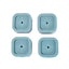 Set of 4 plastic washing machine feet pads reducing vibration and noise