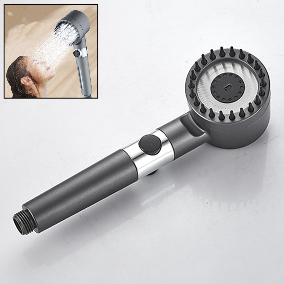 Shower Filter Head with advanced filtration system for pure water. Main image
