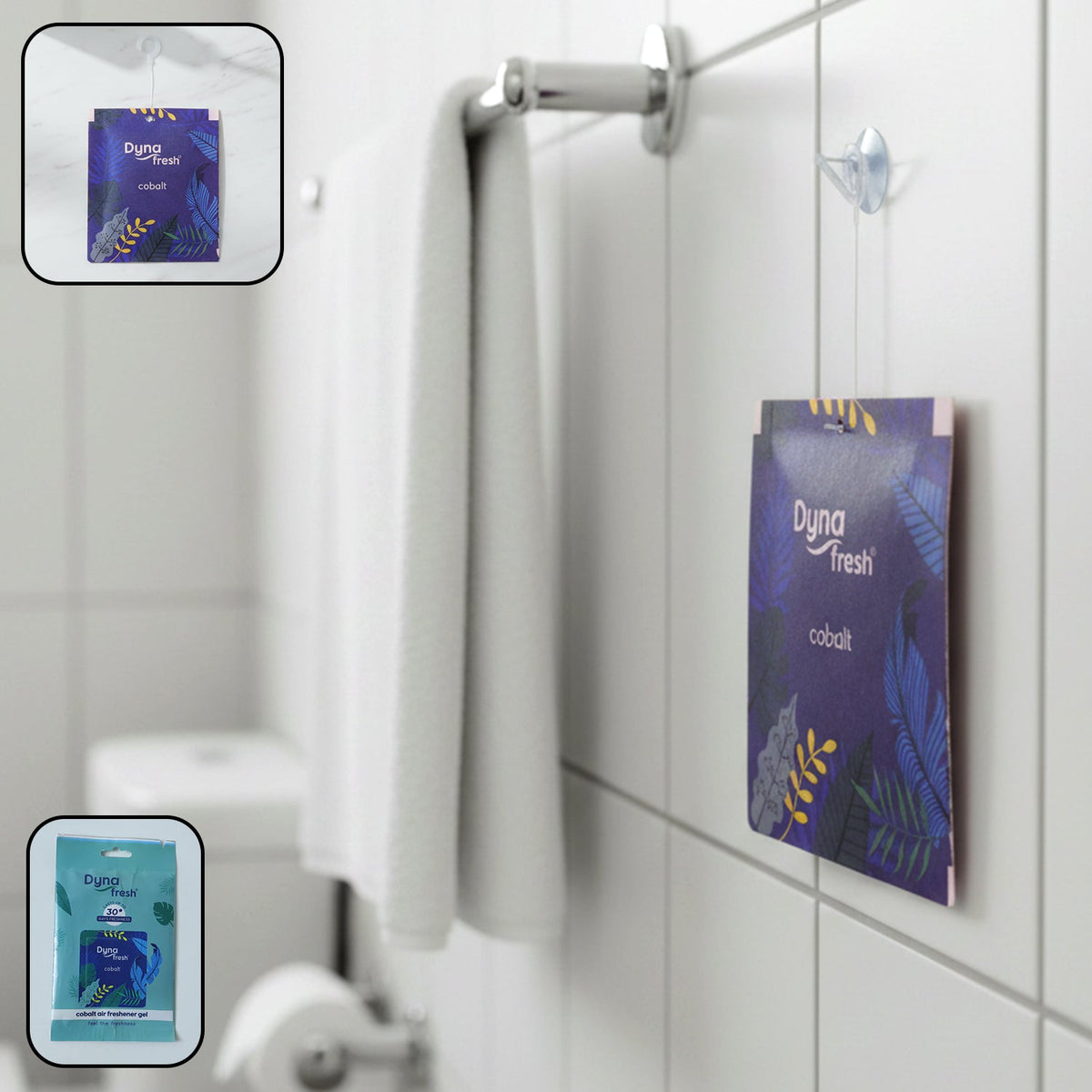 Cobalt hanging air freshener gel 10gm in a compact pack Main image