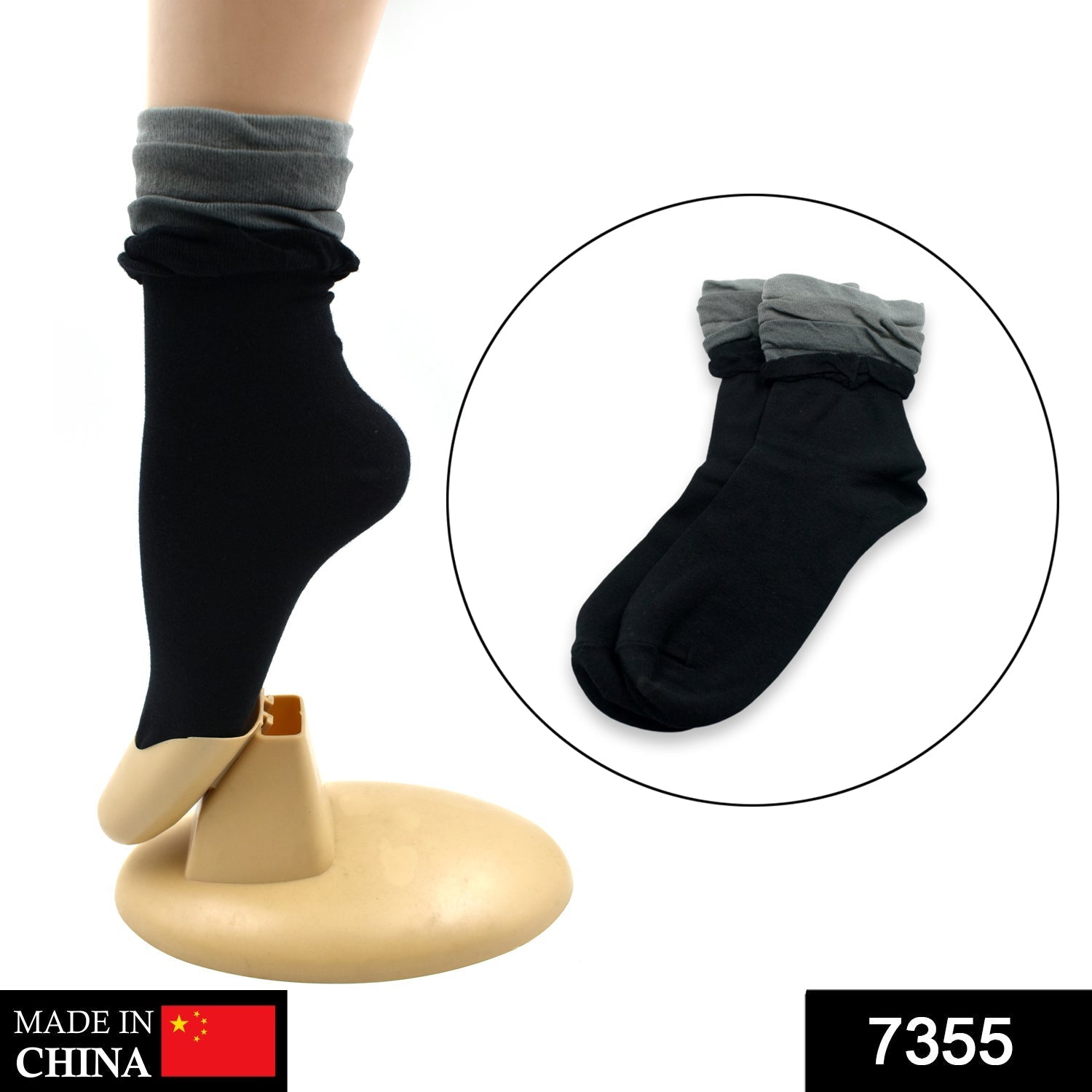 Women's Ankle Socks – Breathable Cotton, Soft & Skin-Friendly | FitFuzion Secondary image