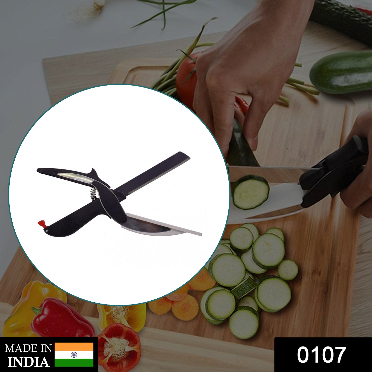 2-in-1 Food Chopper – Slicer & Dicer for Veggies | Quickslice Secondary image