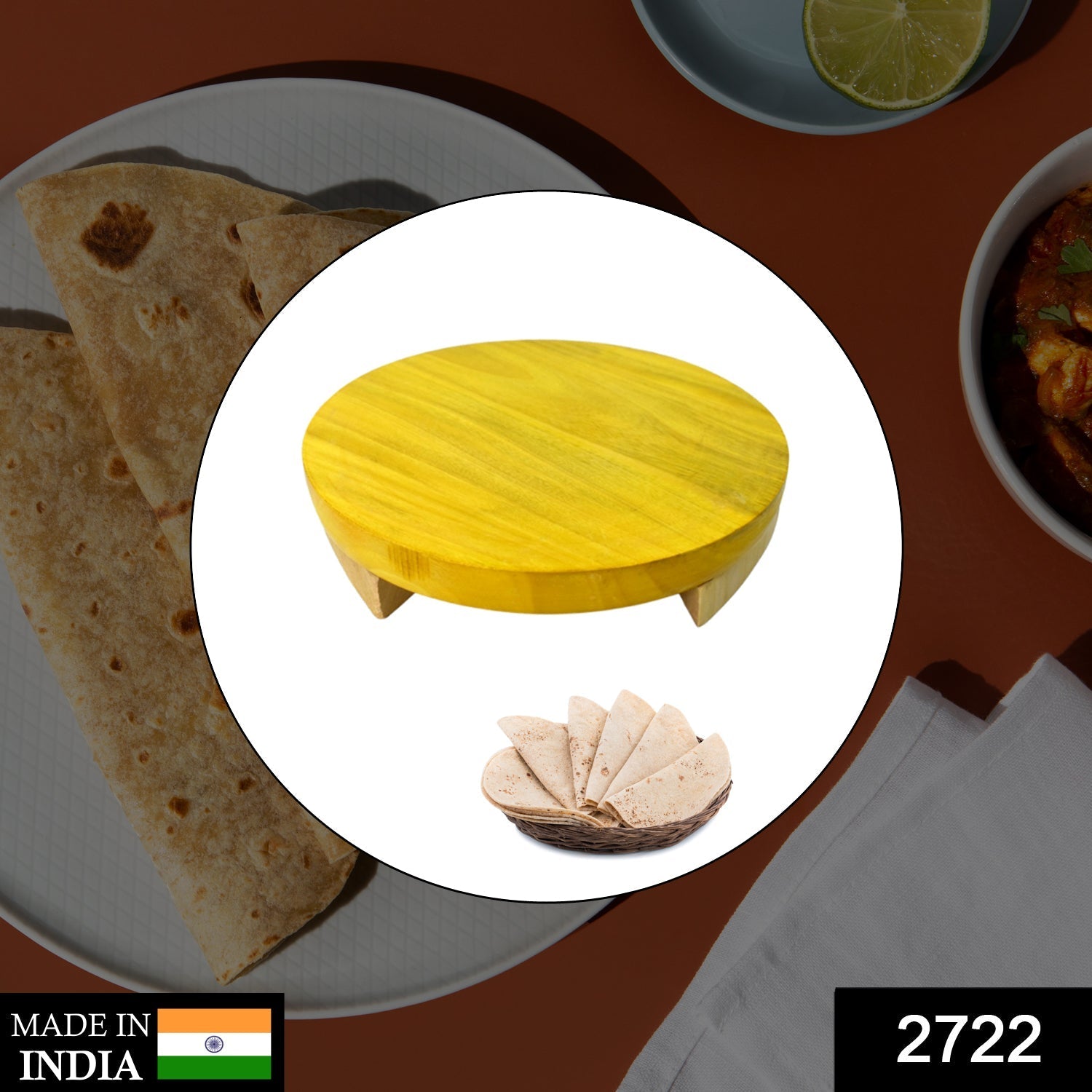 Round Roti Maker – Electric for Easy & Fast Flatbreads | FitFuzion Secondary image