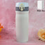 Front view of a vibrant blue Kids Insulated Water Bottle, 350ml, with a secure cap.