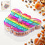 Elegant butterfly dry fruit box with four compartments, perfect for serving snacks.