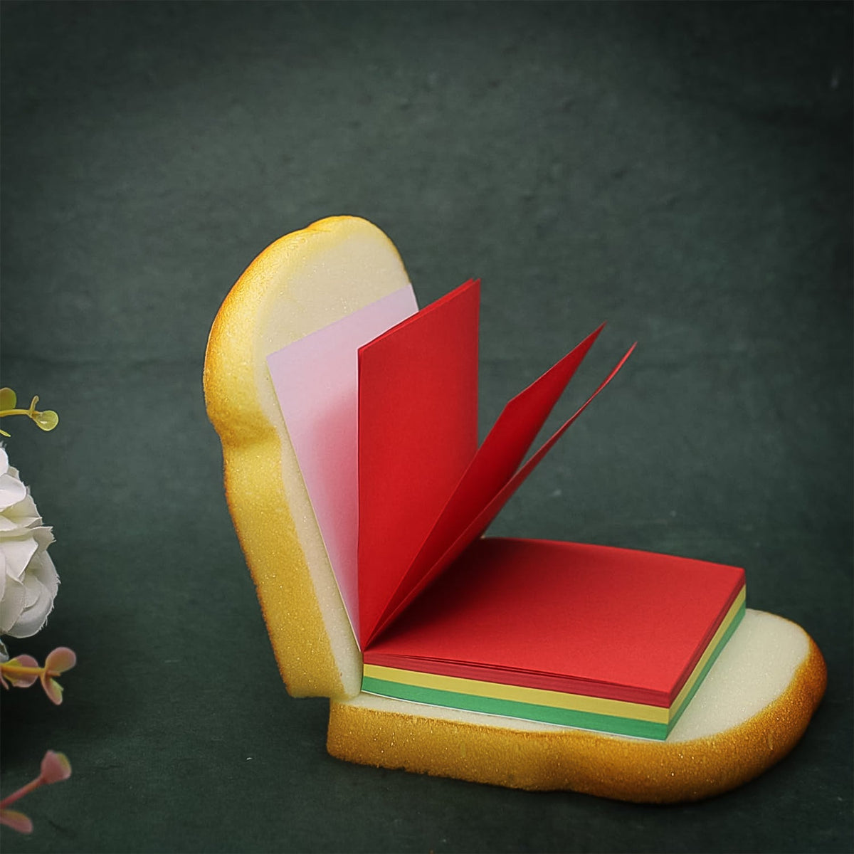 Sandwich Sticky Notes pack with vibrant multicolor pages. Main image