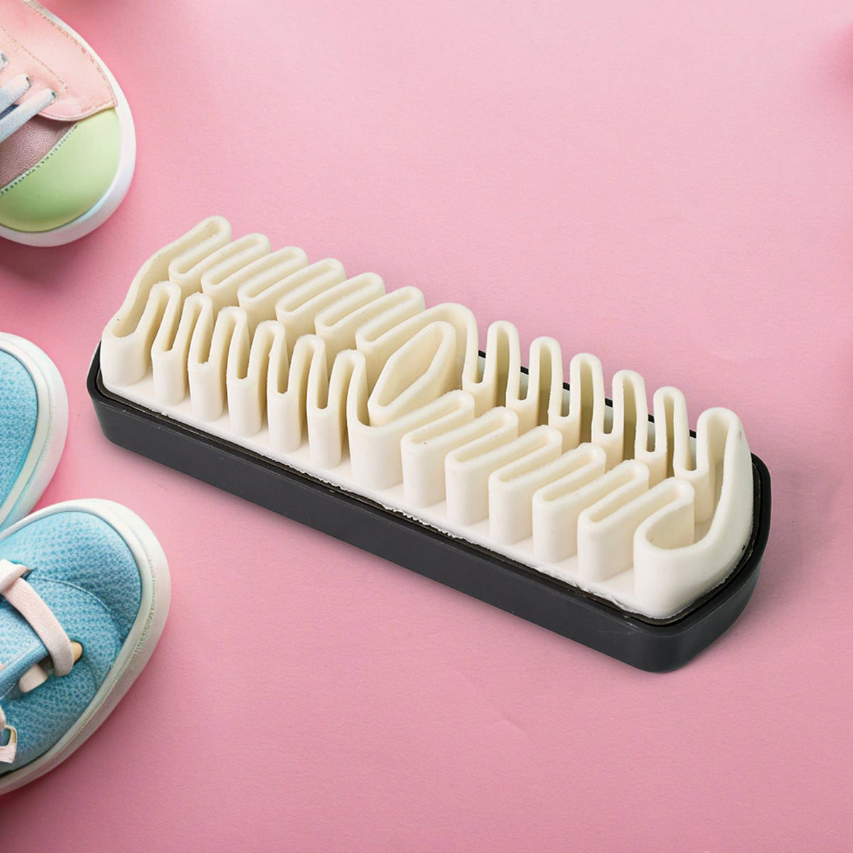 Shoe Cleaning Brush designed for boots and shoes with rubber crepe surface Main image
