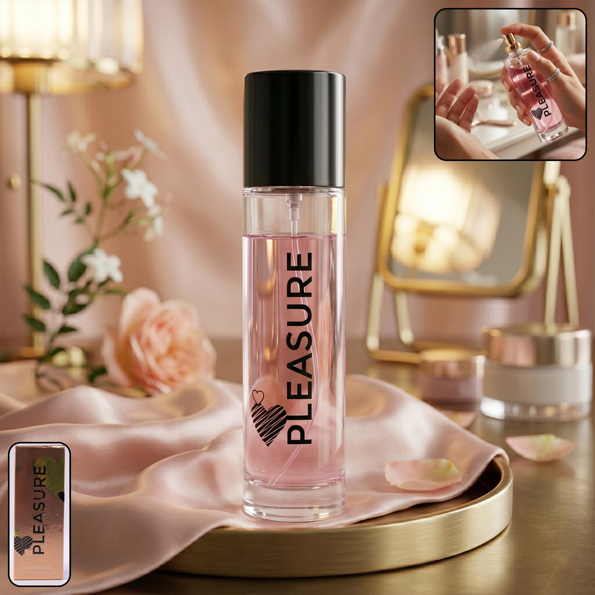 Pleasure Eau de Parfum spray bottle with floral fragrance Main image
