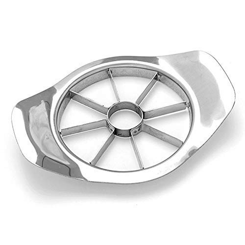 Stainless steel apple cutter with sharp blades for quick fruit slicing. Main image
