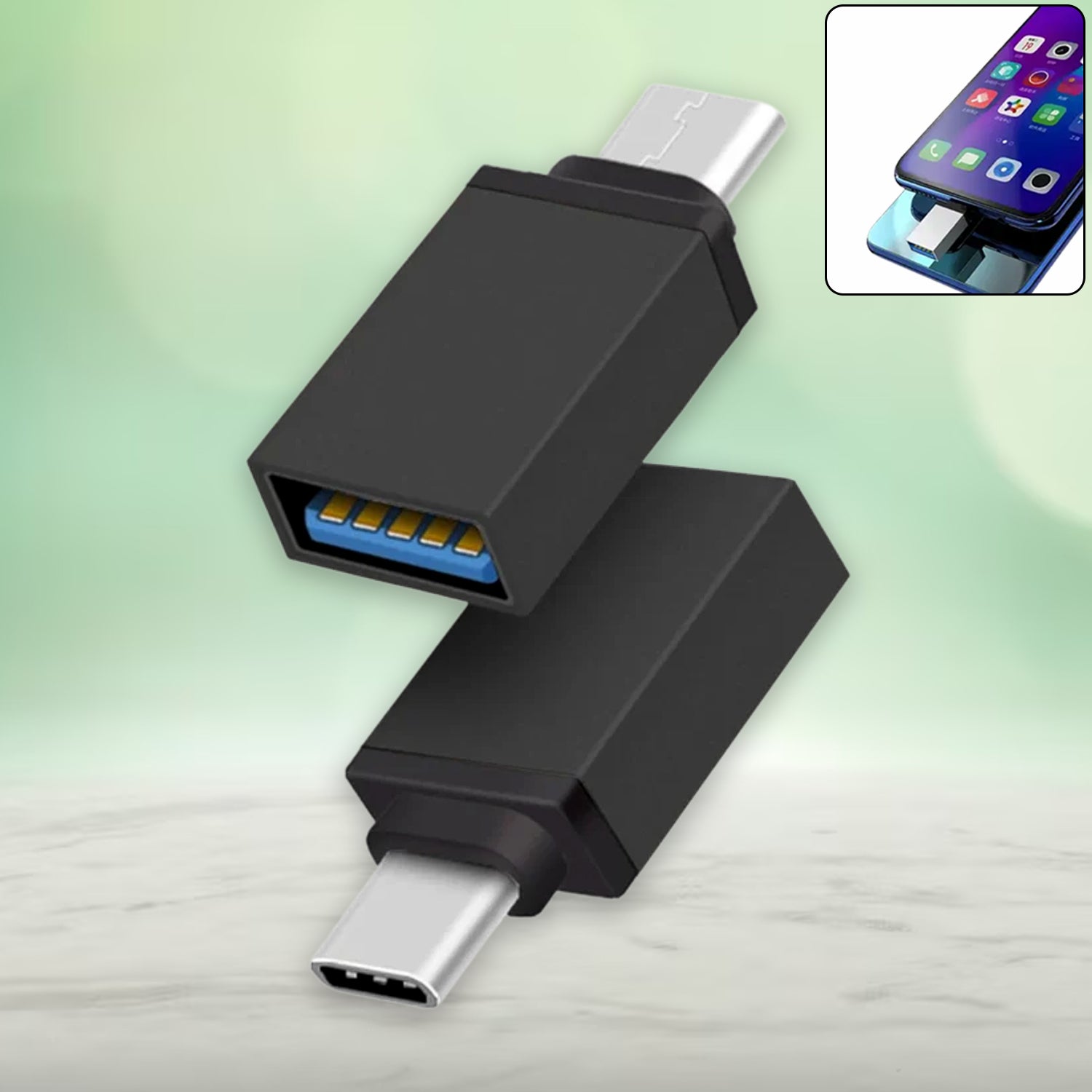 Type-C OTG Adapter – Fast Data & Charging | Compshop Secondary image