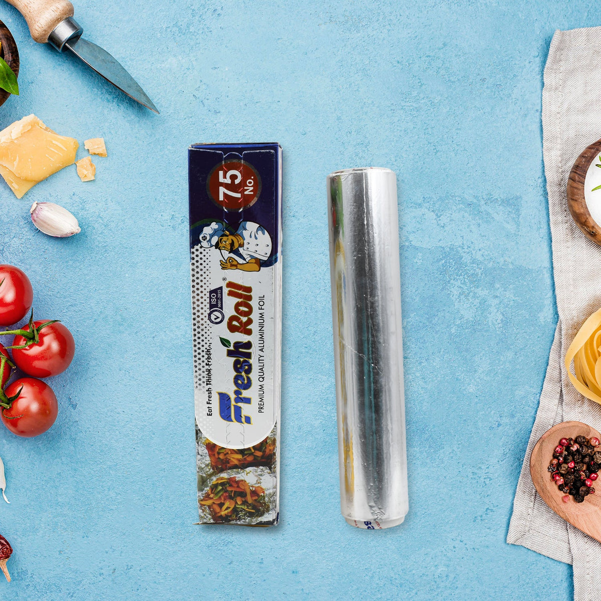 Heavy-duty aluminum foil roll for baking and grilling. Main image