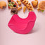 Silicone Burger Holder in use, keeping a hamburger neat.