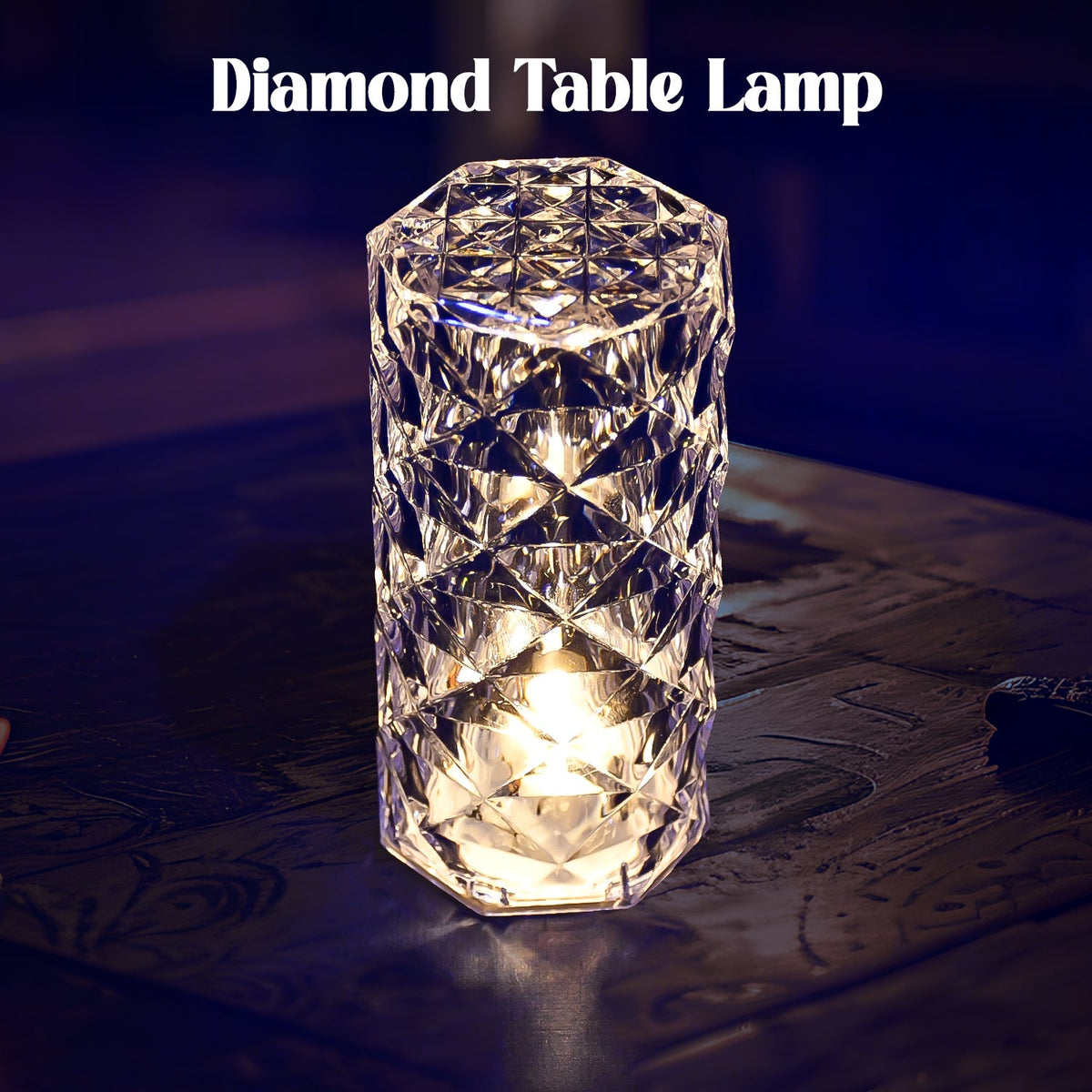 A radiant Crystal LED Candle with shimmering glitter, perfect for Diwali decoration. Main image