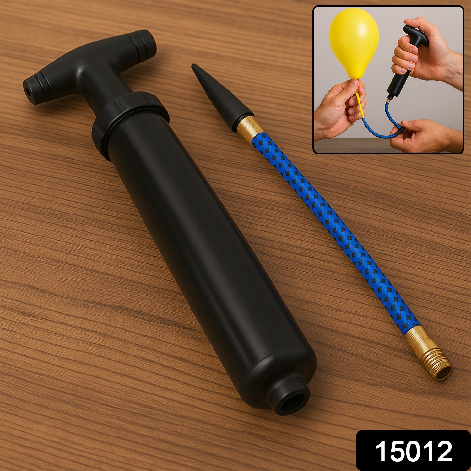 Ball Pump for Sports – Portable Air Inflator with Pins | FitFuzion Secondary image